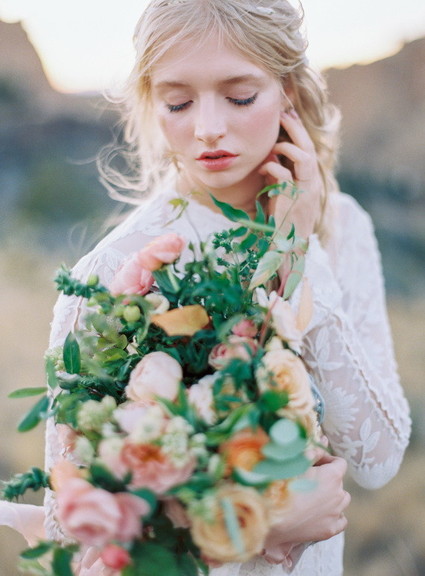 Organic Natural Oregon Wedding Inspiration Inspiration