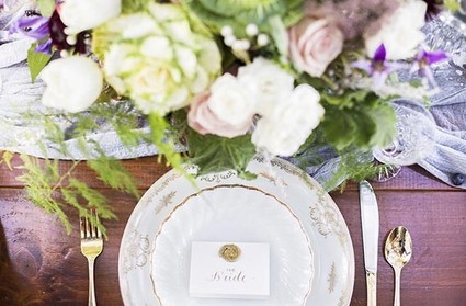 Old World Vintage Wedding Place Setting