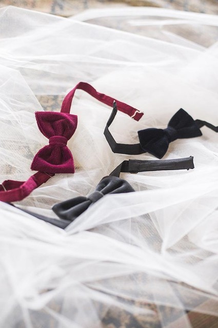 Velvet bow ties
