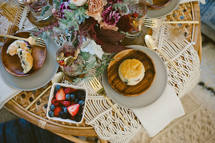 Bohemian New Years brunch inspiration