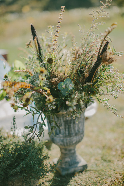 Golden Fall flower decor