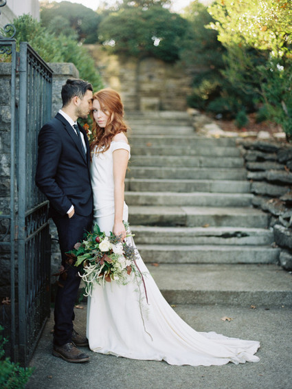 Nashville Botanical Garden Wedding Portraits Inspiration
