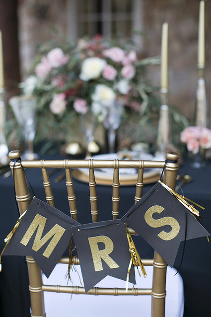 Black and Gold Wedding Ideas Inspiration