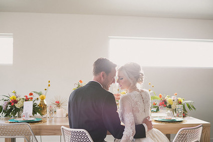 Modern Valentine's Day Wedding Inspiration Inspiration