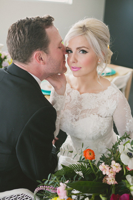 Modern Valentine's Day Wedding Inspiration Inspiration