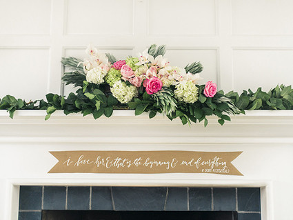 Floral Wedding Signage