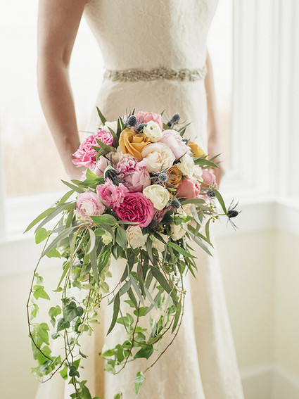 Pink and white bouquet