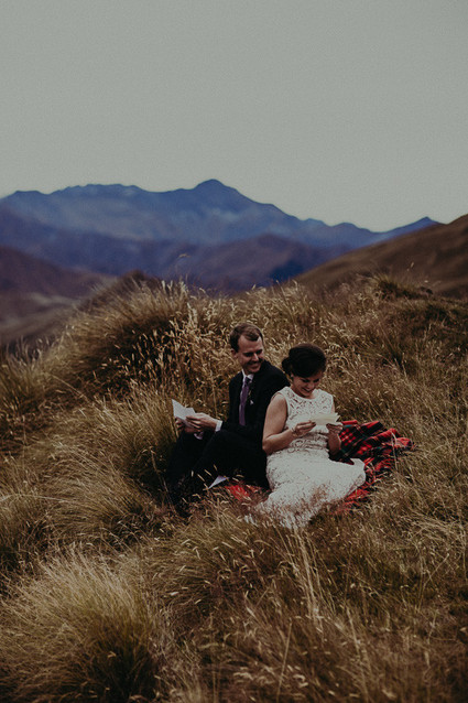 New Zealand mountaintop elopement Inspiration