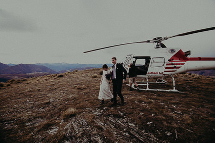 New Zealand mountaintop elopement