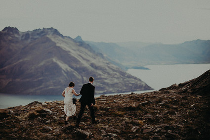 New Zealand mountaintop elopement
