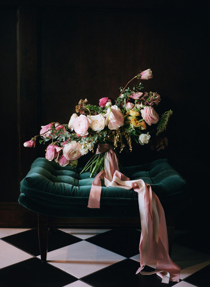 Dramatic floral wedding inspiration Inspiration