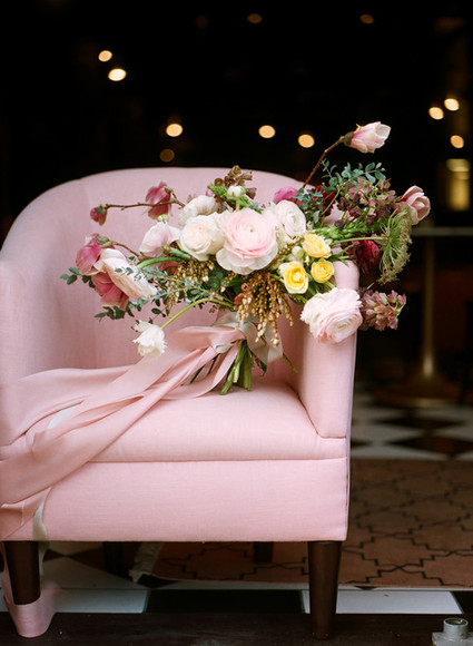 Dramatic floral wedding inspiration Inspiration