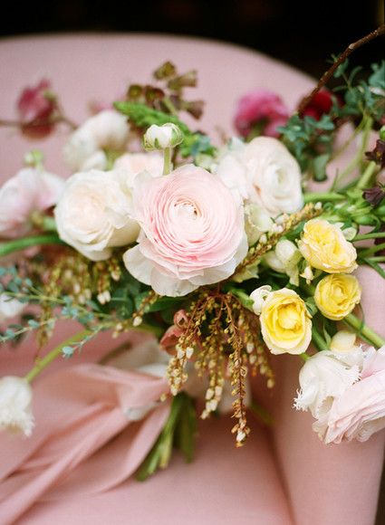Dramatic floral wedding inspiration Inspiration