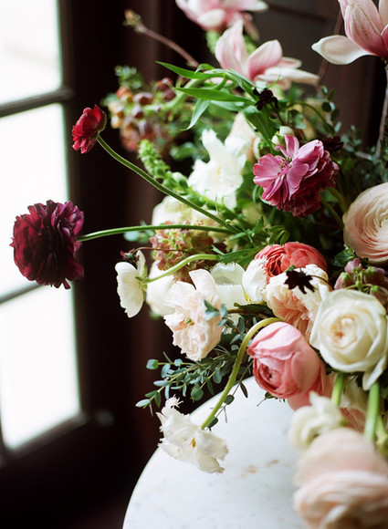 Dramatic floral wedding inspiration Inspiration