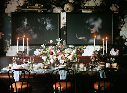 Dramatic floral wedding inspiration Inspiration