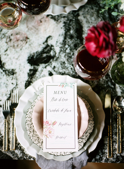 Dramatic floral wedding inspiration Inspiration
