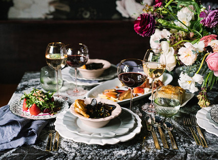 Dramatic floral wedding inspiration Inspiration