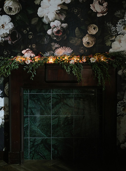 Dramatic floral wedding inspiration Inspiration