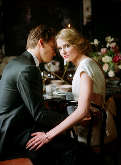 Dramatic floral wedding inspiration Inspiration