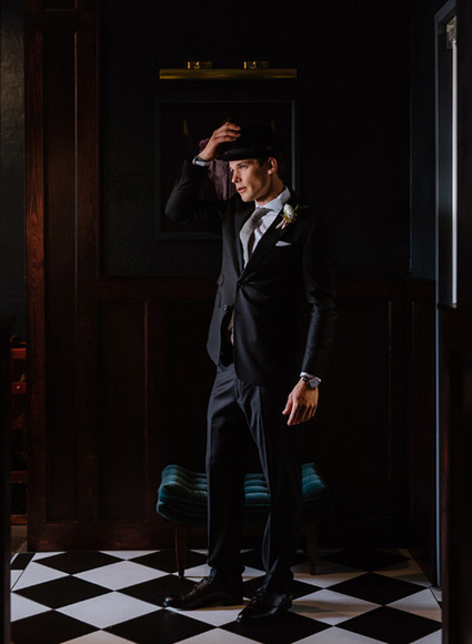 Elegant grooms attire