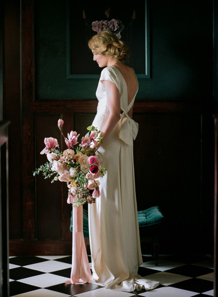 Dramatic floral wedding inspiration Inspiration