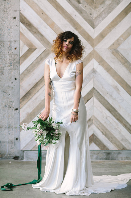 Emerald and gold bridal inspiration