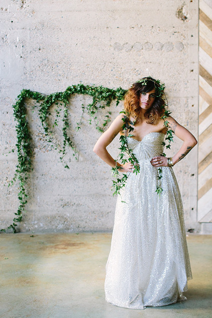 Sparkly Sarah Seven wedding dress