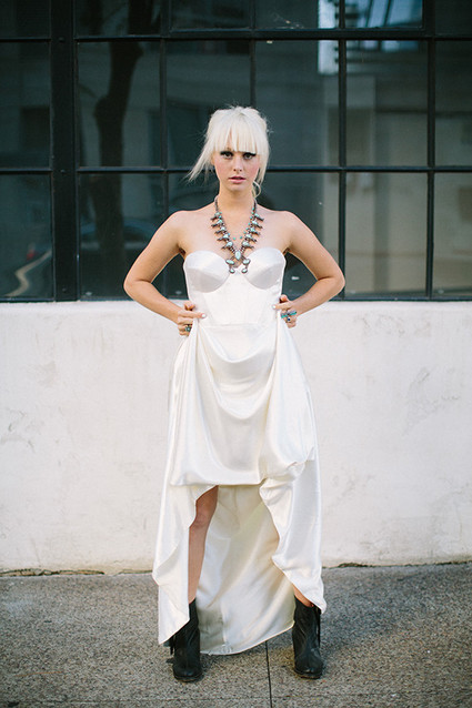 Modern wedding dress