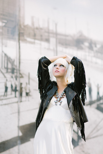 Modern black and blue bridal inspiration