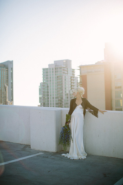 Modern black and blue bridal inspiration