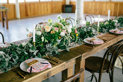 Ivy table garland Inspiration