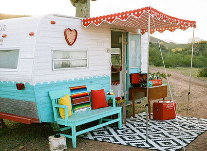 Retro glamper girls shoot