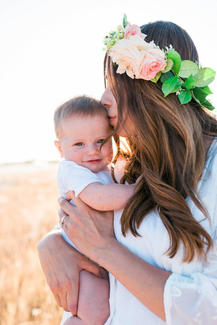 mother son golden hour photos