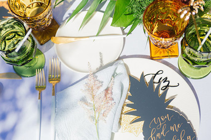 Aloha themed bridal shower