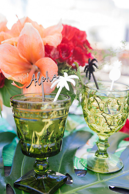 Aloha themed bridal shower