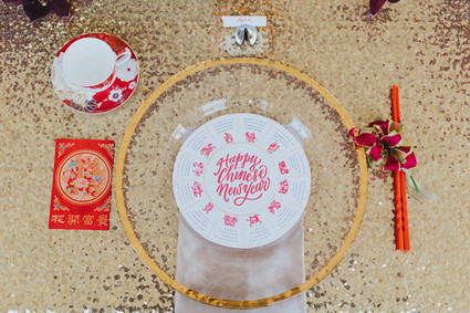 Chinese New Year place setting Inspiration