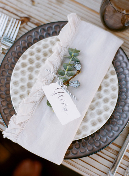 Rustic place setting Inspiration