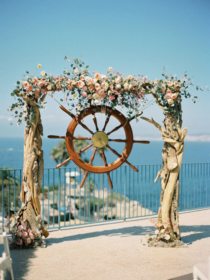 Nautical La Jolla Wedding Altar Inspiration