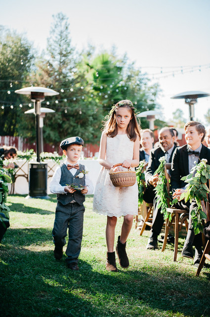 Flower girl and ring bearer