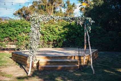 DIY Ojai Rancho Inn Wedding Altar