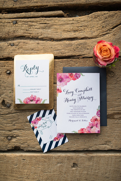 Floral Farm Wedding Invitations Inspiration