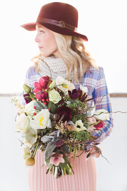 Burgundy bouquet