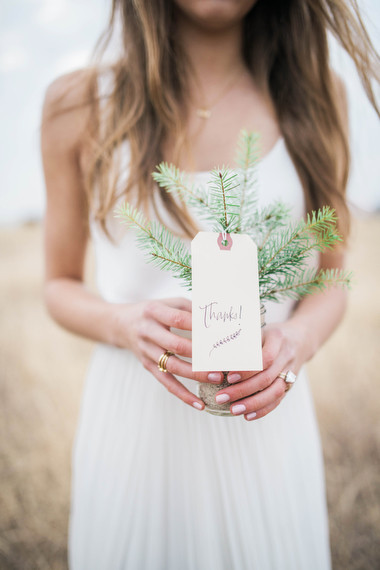 Pine tree wedding favor Inspiration