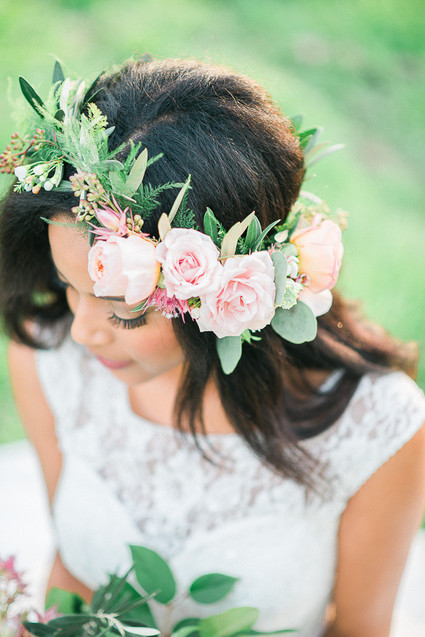 Light pink flower crown