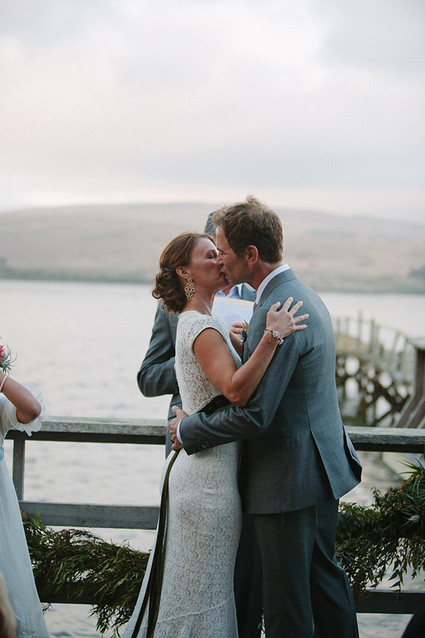 Outdoor wedding portrait