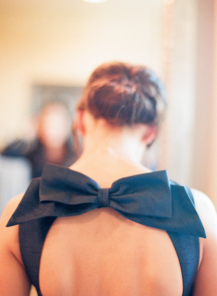 Bridesmaid bow dress