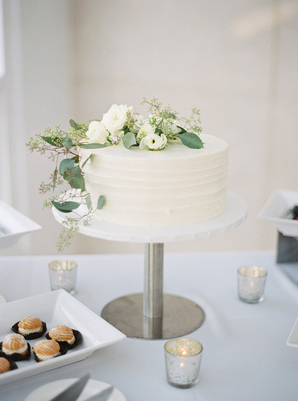 White elegant cake