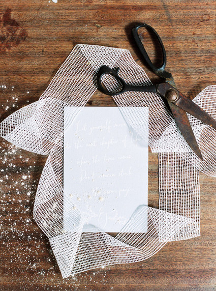 Blue wedding invitation