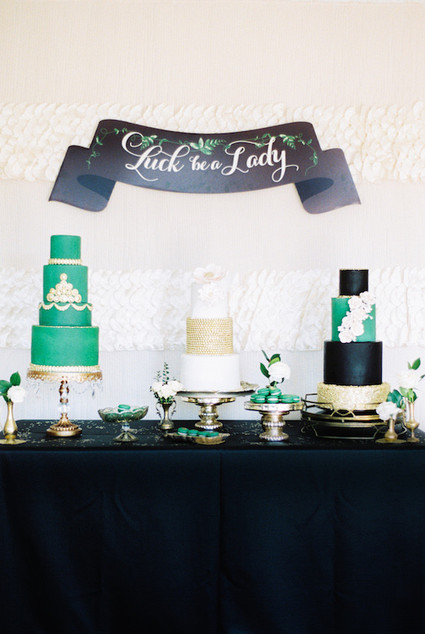 St. Patrick's Day dessert table