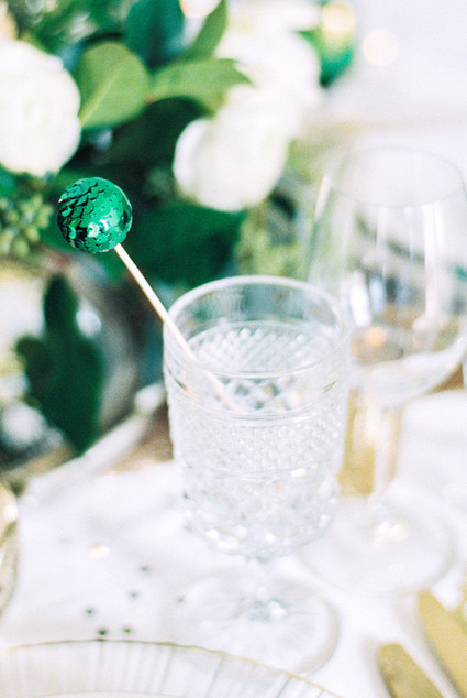 Sequin cocktail stirrer
